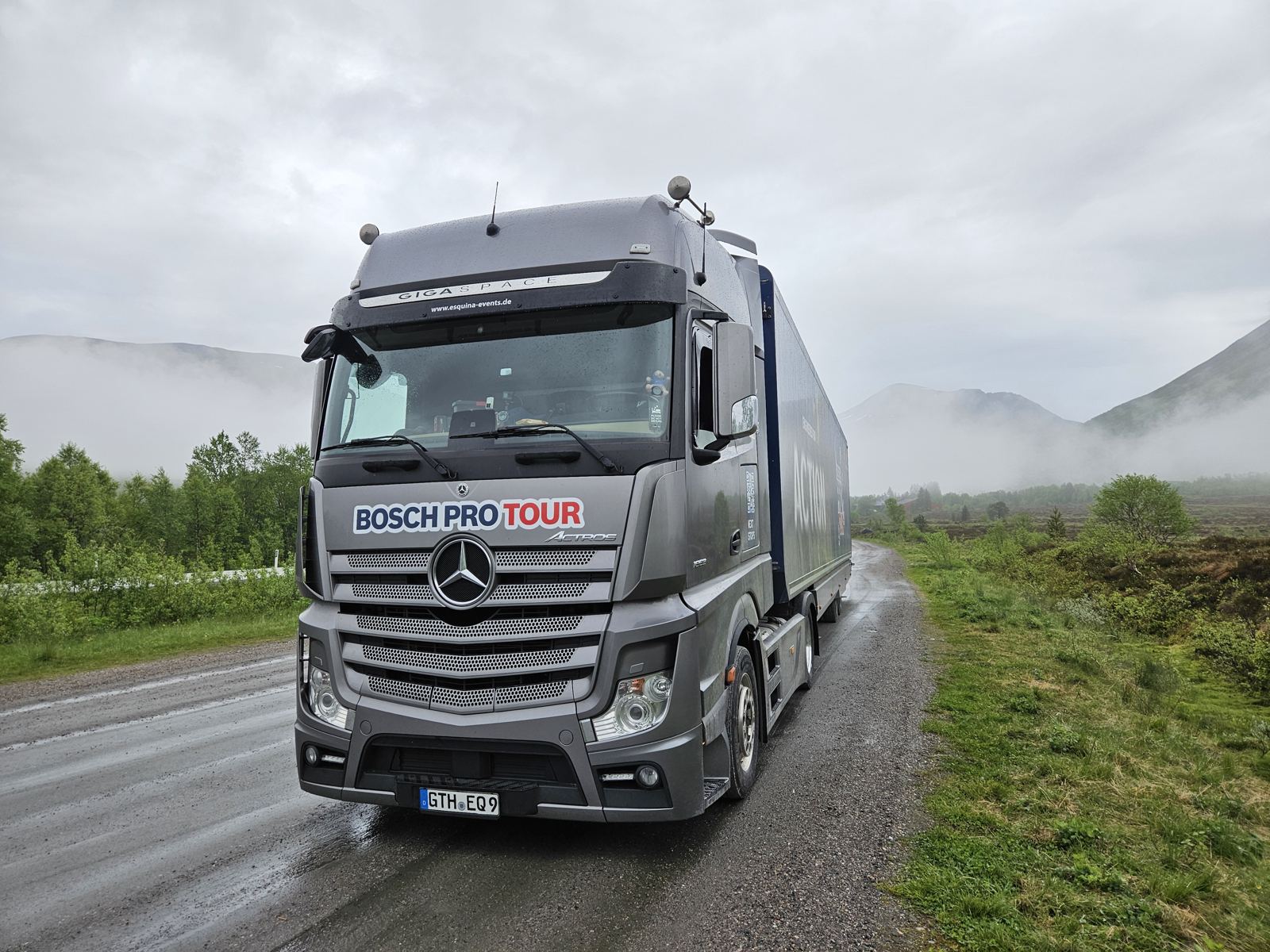Roadshow-Truck in Norwegen