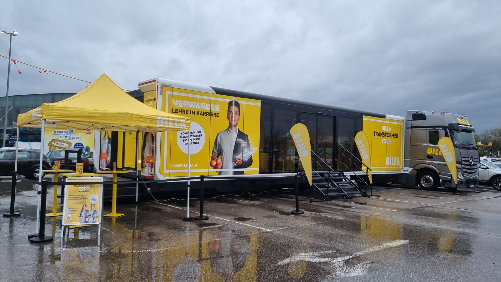 Tourstopp bei Regen