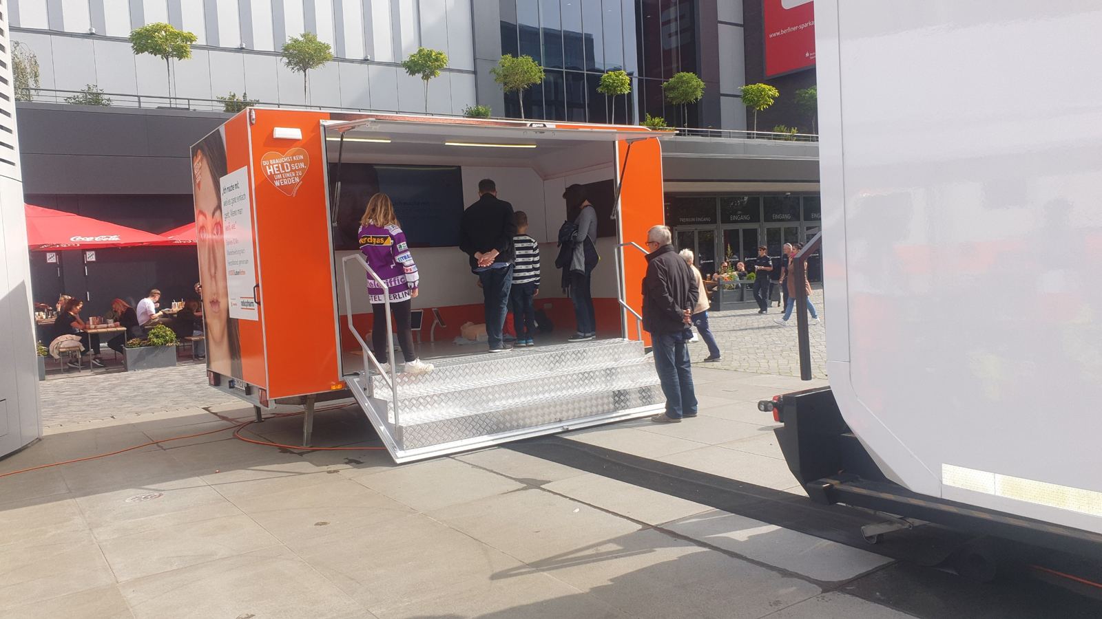 Schulungsbereich am Truck